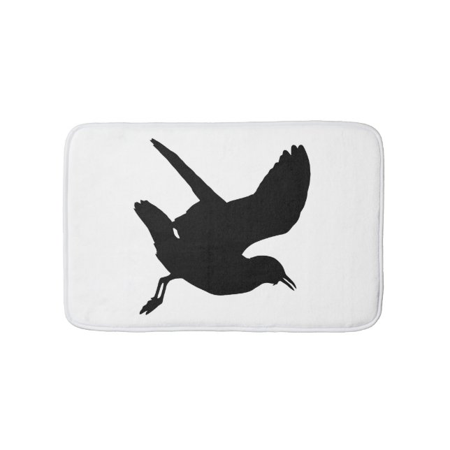 Seagull Silhouette Bath Mat (Front)