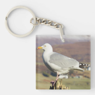 Seagull Standing Keychain