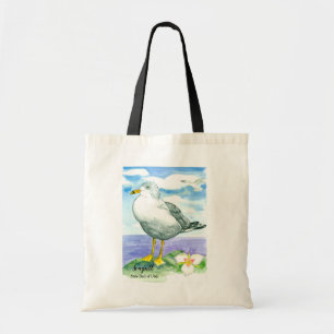 Seagull State Bird of Utah Sego Lily Tote Bag