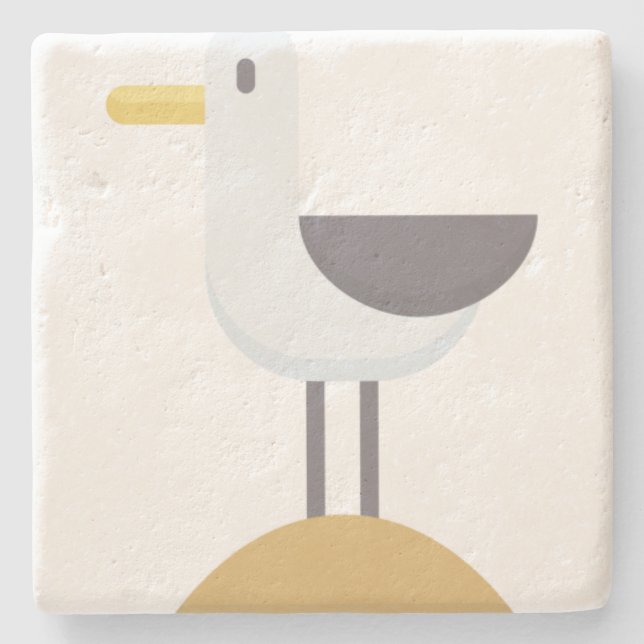 seagull stone coaster (Front)