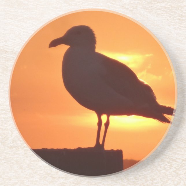 Seagull Sunset Coaster (Front)