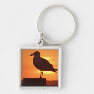 Seagull Sunset Keychain