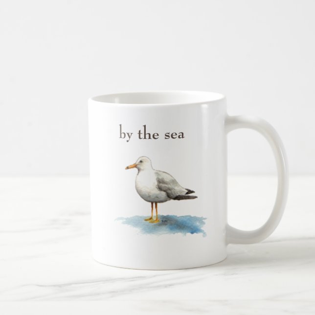 Seagull To Be by the Sea Coffee Mug (Right)
