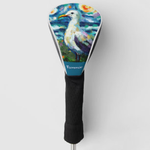 Seagull Van Gogh Style Beach Personalized Golf Head Cover