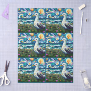 Seagull Van Gogh Style Beach Sky Decoupage Tissue Paper