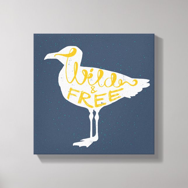 Seagull | Wild And Free Canvas Print (Front)