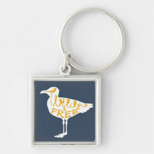 Seagull   Wild And Free Keychain