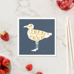 Seagull   Wild And Free Napkin