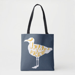 Seagull Wild And Free Tote Bag