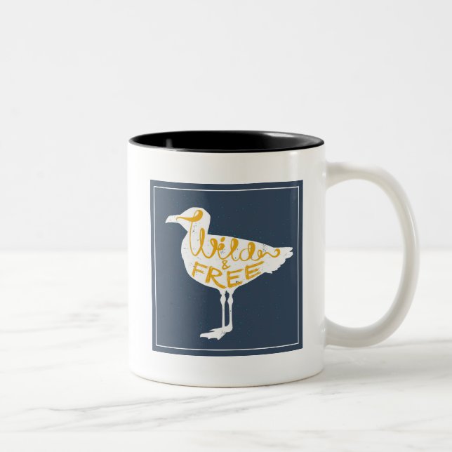 Seagull | Wild And Free Two-Tone Coffee Mug (Right)