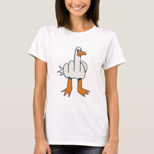SEAGULL WITH MIDDLE FINGER BODY T-Shirt