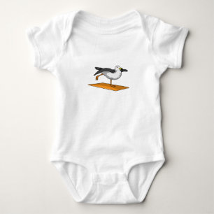 Seagull Yoga Meditation Fitness Baby Bodysuit