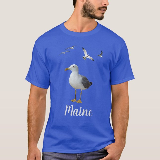 Seagulls and Maine T-Shirt (Front)