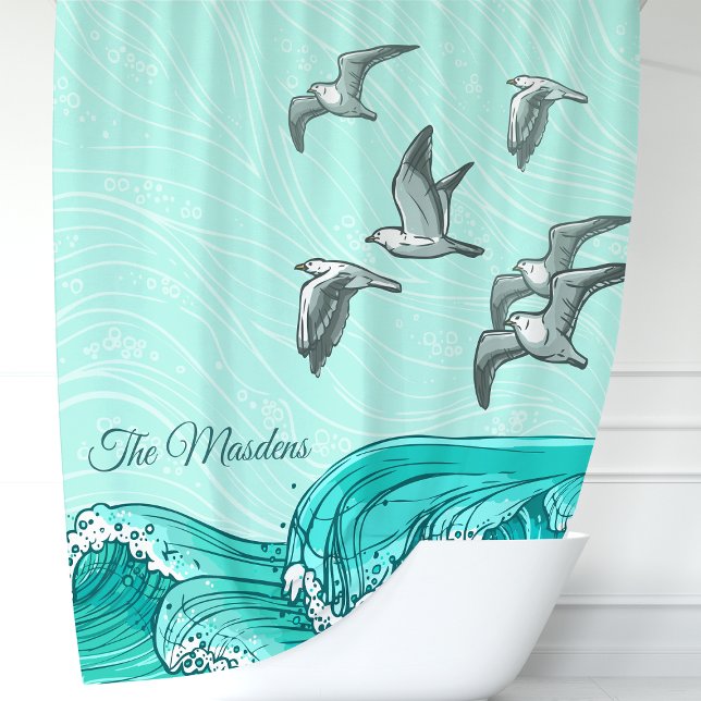 Seagulls and Ocean Waves Monogram (Creator Uploaded)