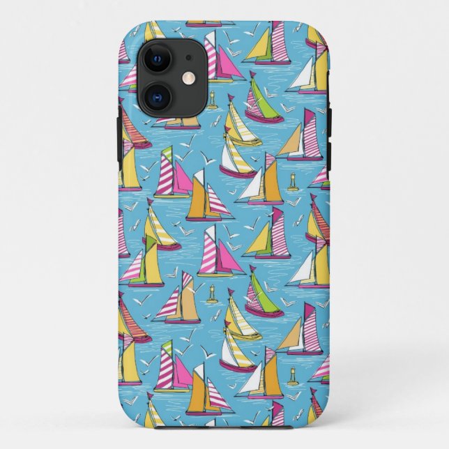 seagulls and sails springtime Case-Mate iPhone case (Back)