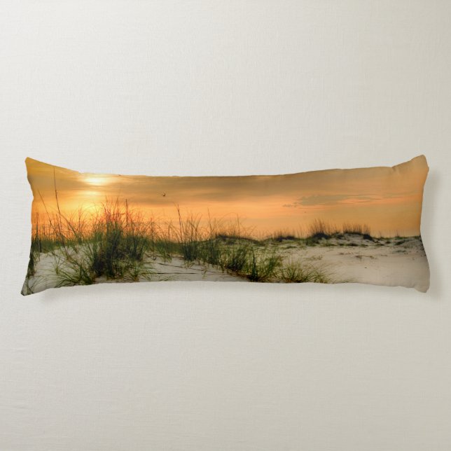 Seagulls at Sunrise Body Pillow (Front)
