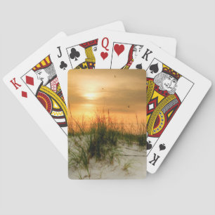 Seagulls at Sunrise Playing Cards