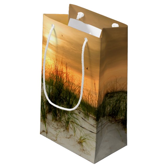 Seagulls at Sunrise Small Gift Bag (Back Angled)