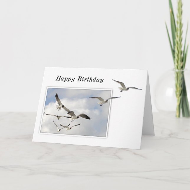 Seagulls Birthday Card (Front)