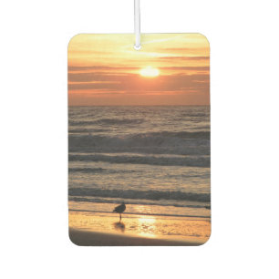 Seagulls by the Sea at Sunset Air Freshener