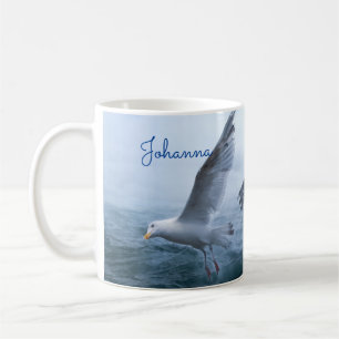 Seagulls Flight over the Sea Coffee Mug