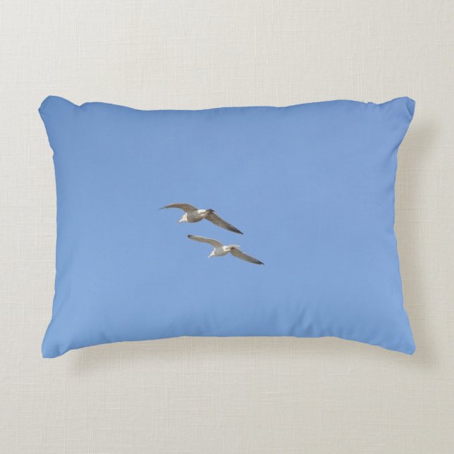 Seagulls Flying High - Accent Pillow (Front)