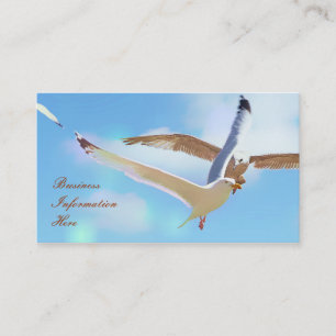Seagulls in Flight Business Cards
