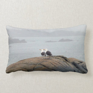 Seagulls in Kennebunkport, Maine Lumbar Pillow