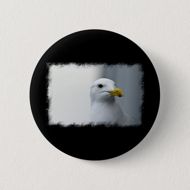 Seagulls Need Love Too 2 Inch Round Button (Front)