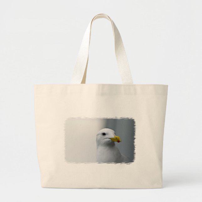 Seagulls Need Love Too Large Tote Bag (Front)