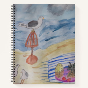Seagulls on the Beach Notebook