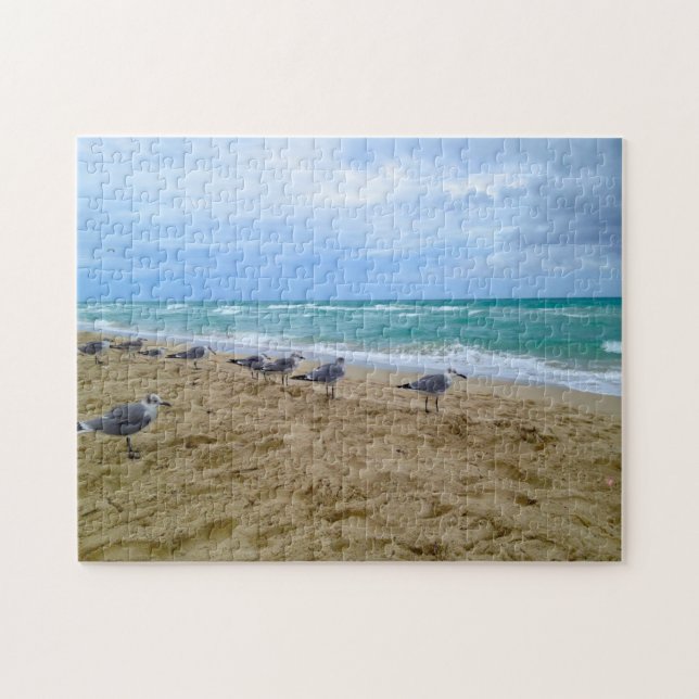 Seagulls on the Beach Puzzle (Horizontal)