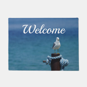 Seagulls Paradise At Mackinac Welcome Doormat