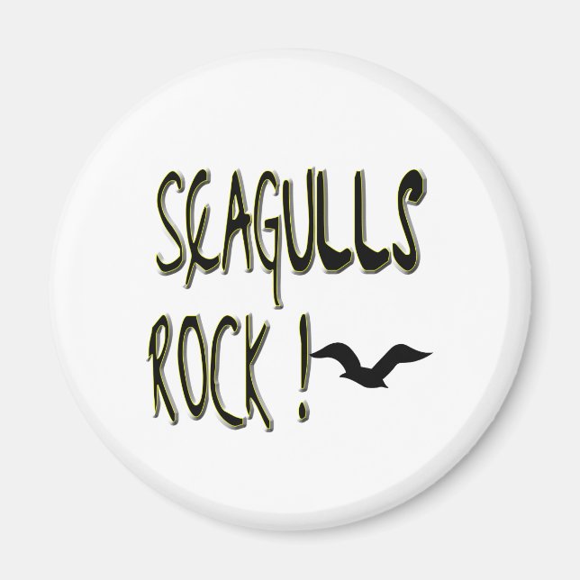 Seagulls Rock! Magnet (Front)