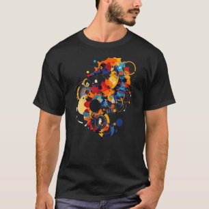 Seahorse Abstract Animal Geometric Art Seahorse T-Shirt