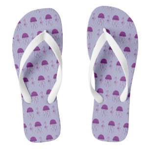 Seahorse and Jellyfish Flip Flops
