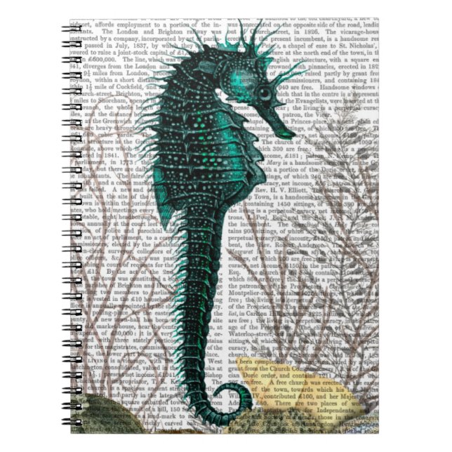 SeaHorse and Sea Urchins Notebook (Front)