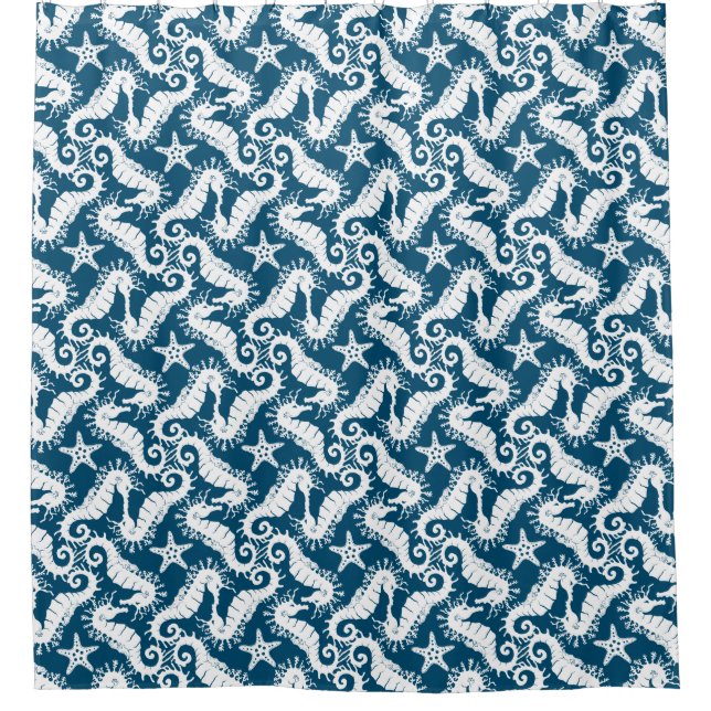 Seahorse and Starfish - Blue Sealife Pattern (Front)