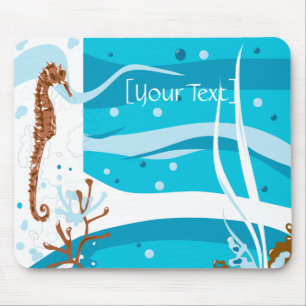Seahorse Aquatic Aqua Mousepad