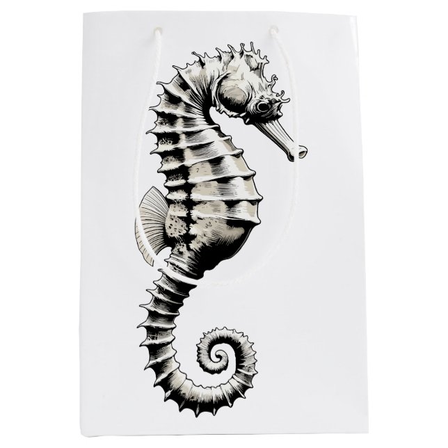 Seahorse art medium gift bag (Front)