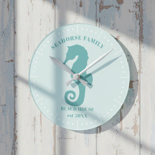 Seahorse Beach House Year Est Clock
