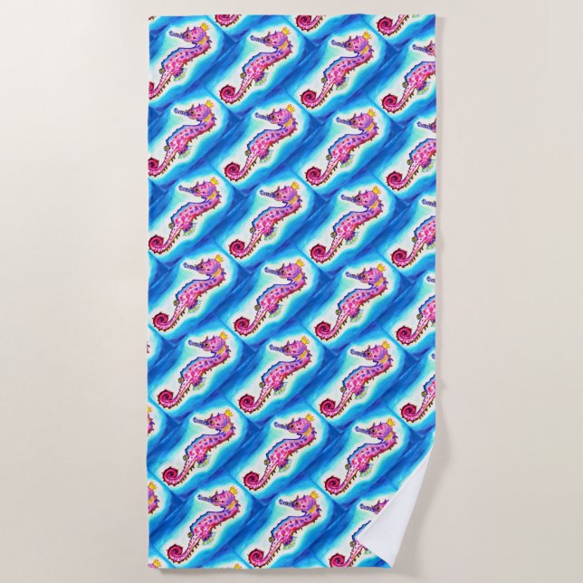 Seahorse Beach Towel (Front)