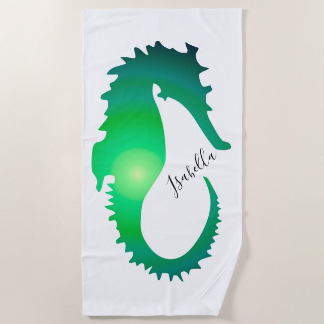 Seahorse Beach Towel (Front)