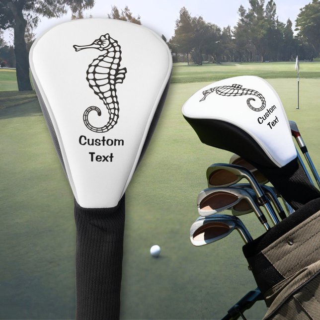 Seahorse Black Golf Head Cover (Creator Uploaded)