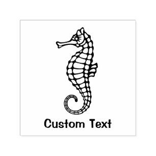 Seahorse Black Self-inking Stamp