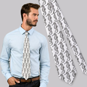 Seahorse Black Tie