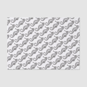 Seahorse Black Tissue Paper