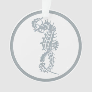 Seahorse Bleu Classique Nautique Élégant