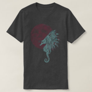 seahorse blood moon T-Shirt