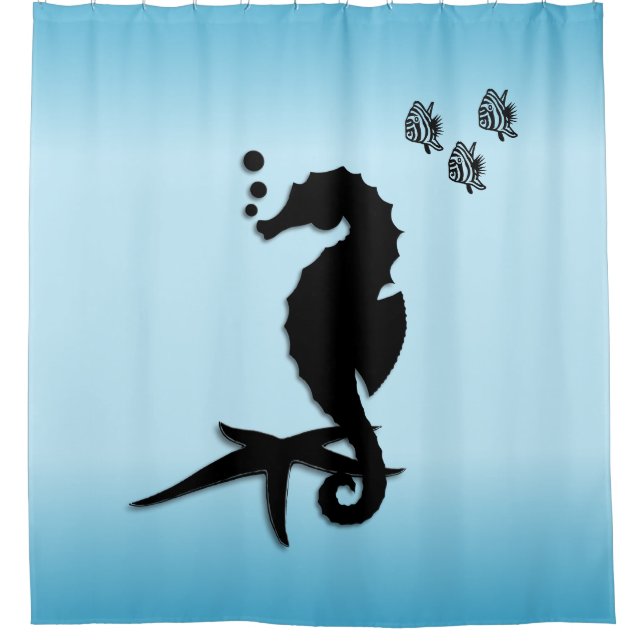 Seahorse Blue Bathroom Accessory (Front)